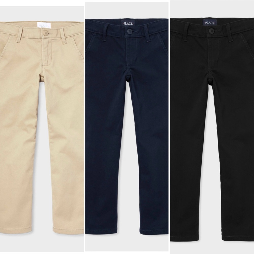 The Children’s Place Girls Uniform Stretch Skinny Chino used bundle of 5